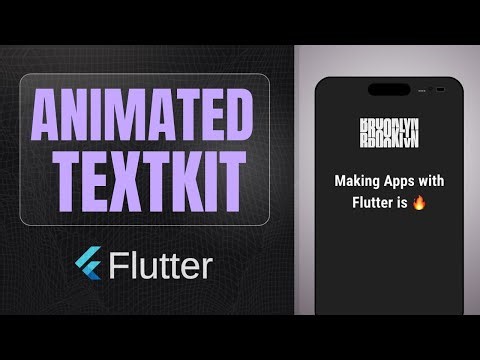 AnimatedText Kit package | Flutter