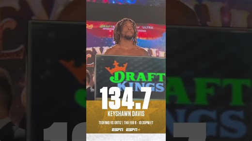 🚨Weigh-in results: Keyshawn Davis 134.7 lbs