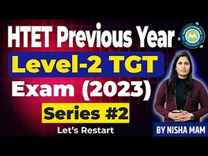 Restart Htet CDP Previous Year series -2 || Level -2 TGT PYQ 2023 Solution || By Nisha Sharma ||
