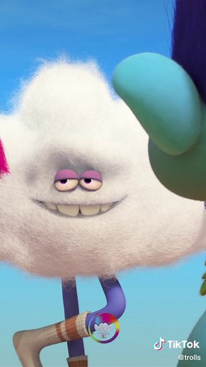 Cloud Guy can’t resist a tender moment like this! 😆 #DreamWorksTrolls