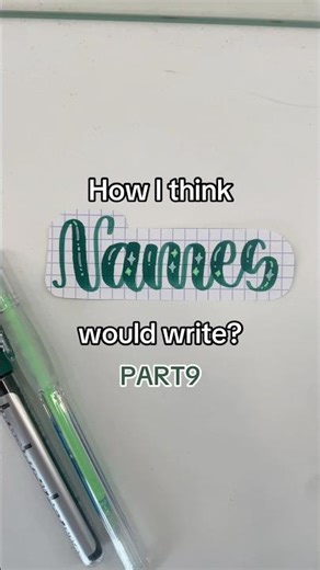 PART9 ❤️ How I think names would write? What names next? #calligraphy #handwriting #art #viral