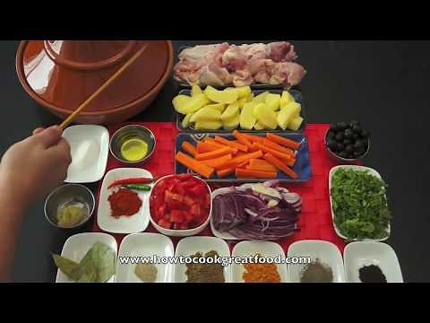Chicken Tagine Recipe - Simple Easy Tajine Tajina Moroccan الطاجين