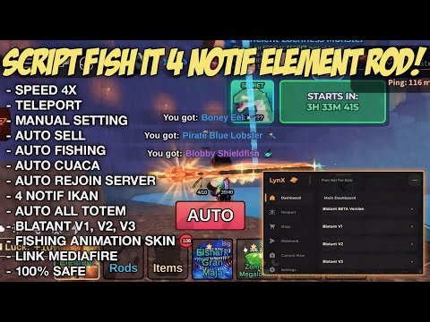 ✨ UPDATE SCRIPT FISH IT 4 NOTIF SETTINGAN ELEMENT ROD TERBARU 2026