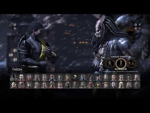 MKX - All Character Select Screen Animations (complete DLC characters)