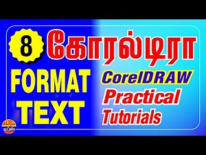 #8 Format Text CorelDRAW | How to change font, point size, colour, size of text in CorelDRAW