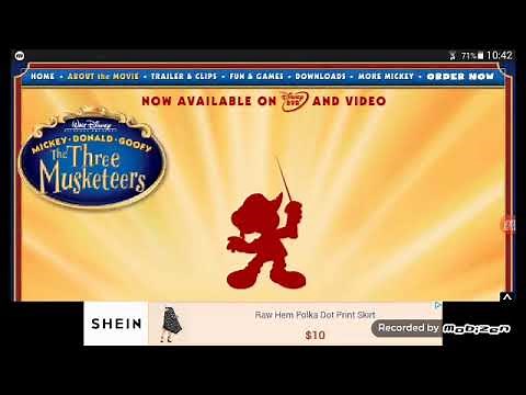 Mickey, Donald, & Goofy: The Three Musketeers DVD Website (2004-Present)