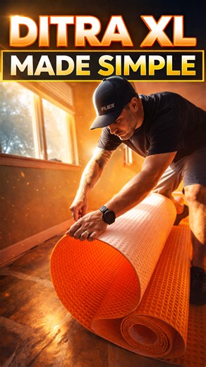 Ditra XL installation tips fast and simple method