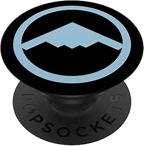B-2 Stealth Bomber (Blue) Air Force Military Jet Smartphone PopSockets PopGrip: Swappable Grip for Phones & Tablets
