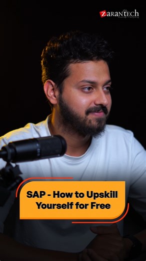 SAP - How to Upskill Yourself for Free | ZaranTech #Shorts