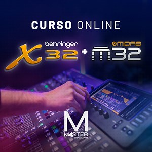 Curso online mesa de som digital Behringer X32 / M32 - Master Cursos PRO | Hotmart