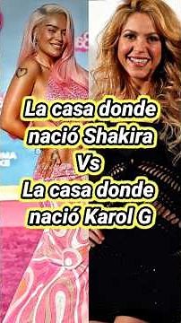 Shakira's birthplace vs Karol G's birthplace #karolg #shakira
