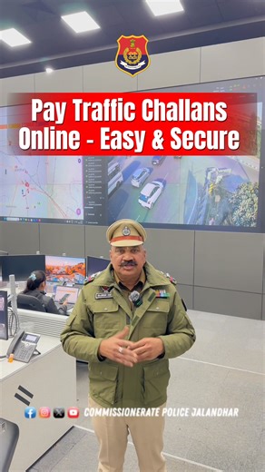 How to Pay an E-Challan 🚦 Pay your traffic e-challan easily online through the official portal or app. Enter your vehicle number or challan number, verify details, and make a secure payment. #EChallan #TrafficRules #PayOnline #RoadSafety #DriveSafe #DigitalIndia #TrafficAwareness | Police Commissionerate Jalandhar
