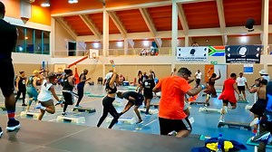 3K views · 44 reactions | We call him "The Kingdom" Mr DK "Touch" Mthethwa on Step | South African Aerobics | Facebook