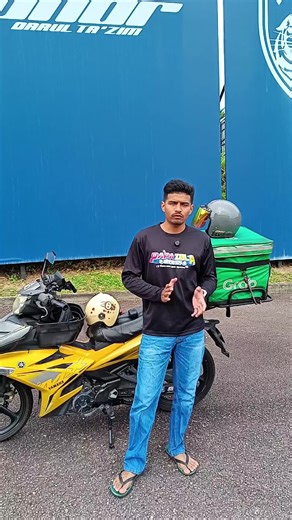 Rider Food Parking Kejap Nak Pickup Order, Gaji Security Kena Potong 🤔,. Nampak Sangat Bos Company Sendiri taknak Bayar Full, Senang Kena Game #amirgrabforce #ridergrabfood #grabfood #fyp #fypシ