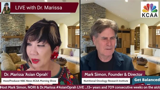 You are what you eat… that’s exactly why I don’t eat protein bars I don’t want to look like a rectangle!! Seriously, JOIN US TOMORROW MORNING for Show/Podcast #1528 at 9am PT right after the NBC news at the top of the hour, for tomorrow’s new series Beating Cancer with Nutrition with my newest CoHost Mark Simon, who is the Founder of NORI Nutritional Oncology Research Institute. Mark’s background is in clinical nutrition with a specific focus on cancer prevention and treatment. Mark is also the 