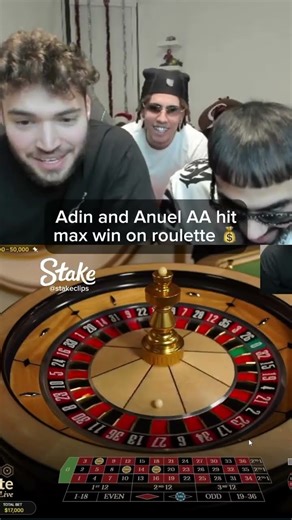 Adin Ross maxwin On Roulette. #stake #stakeus #stakeusvip #stakeorignals #roulette #adinross