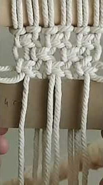 macramé : astuce de travail régulier