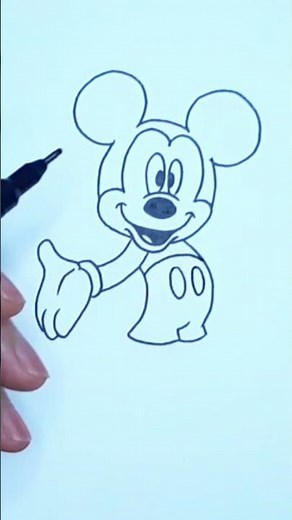 comment dessiner mickey mouse facile