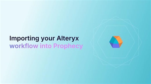 Import an Alteryx Workflow into Prophecy Demo | Vikas Marwaha