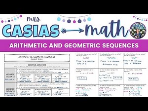 Arithmetic Sequences and Geometric Sequences | Algebra 1 Lesson