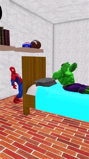 Spider-Man Pranking Hulk is So Funny! 😂 #SpiderMan #Hulk