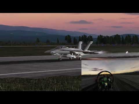 Virtual Solo Growler Demo Team twilight takeoff