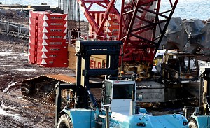 Aberdeen harbour expansion targeted again by vandals