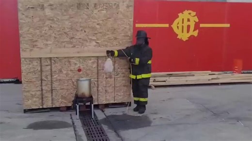 Chicago Firefighters Demonstrate the Dangers of Deep-Frying Turkeys