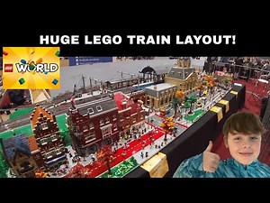 Massive Lego Train Layout at LegoWorld 2025