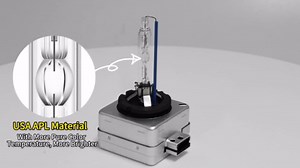 D3S HID Xenon Headlight Bulbs 35W 6000K High Low Beam Replacement Headlamps - Cool White, Pack of 2