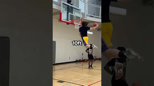 Incredible Dunks from 8ft, 8'6'', 9ft & 10ft!