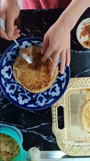 Apple Jam Pancakes in 1 Minute 🍏 | Soft, Sweet & Easy Breakfast!