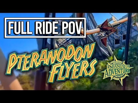 Pteranodon Flyers - Full POV Ride Through - Jurassic Park at Universal's Islands of Adventure