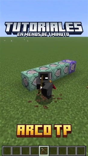 Tutorial: Arco TP en Minecraft Java ✅ | Tutoriales en menos de 1 minuto #shorts #minecraft
