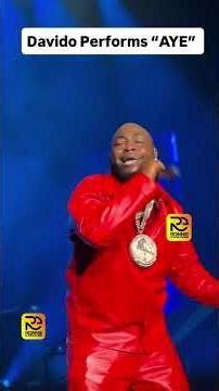 DAVIDO PERFORMS AYE ✌️#davido #naijacomedy