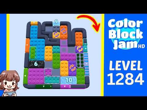 Color Block Jam Level 1284 Solution Walkthrough