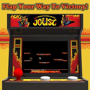 A hand-held version of the classic arcade game Dad remembers is available now--just in time for Father's Day! #Joust #ArcadeClassics #MiniArcade Available NOW at Walmart! http://bit.ly/2L6ZRb0 | Basic Fun Toys