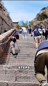Would You Climb 6,600 Steps for This View 🌄 Mount Tai China #Hiking #adventure #amazing #USA | Karen Of The Year