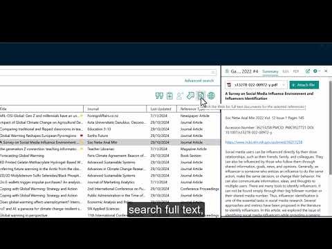 EndNote_Organize the library (Changing the layout searching the library viewing & editing citation)