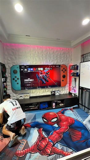 Turning My Room into a Spider-Man Setup 🕷️🎮New Controller + New Setup = Spider-Man Vibes 🔥