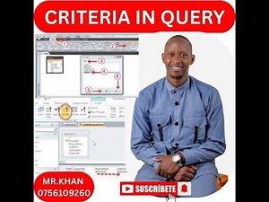 HOW TO CREATE A QUERY IN MS ACCESS | USE OF CRITERIA