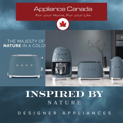 The majesty of nature in a colour. Inspired by Nature - small designer appliances that will enhance your interior design story. View our curated collection here: https://www.appliancecanada.com/collections/inspired-by-nature | Appliance Canada