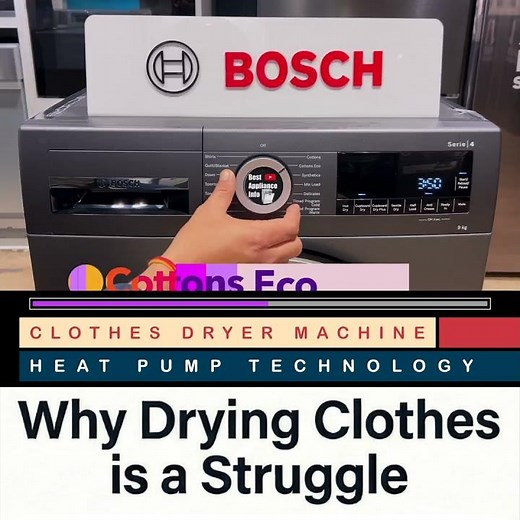 Bosch New Heat Pump Dryer 2026 🔥 60% Power Saving? Worth It 😳 #clothesdryer #dryer #shorts
