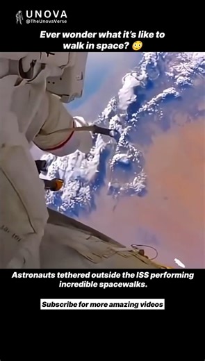 Floating Outside a Space Station 🚀😳