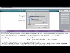 Xilisoft Video Converter Ultimate 5 SERIAL