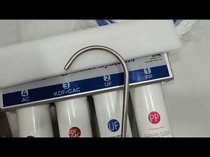 iSpring CU A4 0 01μm Ultra Filtration Under Sink Water Filter System, Quick Filter Change with Brush