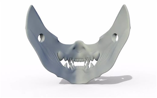Samurai Oni Demon Jaw Mask STL – 3D Printable Cosplay Face Armor | Digital Download - Etsy