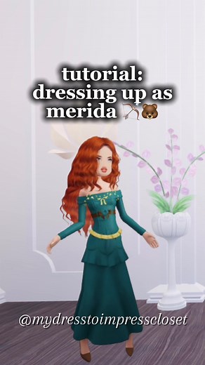 thank you so much 350 followers! that is so crazy to me 🥰 please like and follow (i’ll follow back) 💓 #dresstoimpress #dresstoimpressvip #fyppppppppp #disney #Disney100 #princess #disneyprincess #aesthetic #fashion #dti #dtitutorial #tutorial #merida #brave #bravemovie #princessmerida #archer #archery #viralvideo