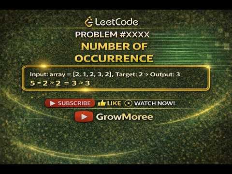 COUNT OCCURRENCES IN ARRAY 🔥 (INTERVIEW MUST)