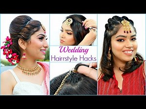 Easy HAIRSTYLE Hacks For WEDDING Season | #Bridal #Party #Anaysa